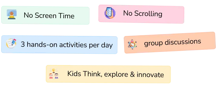 Day-by-day camp schedule overview