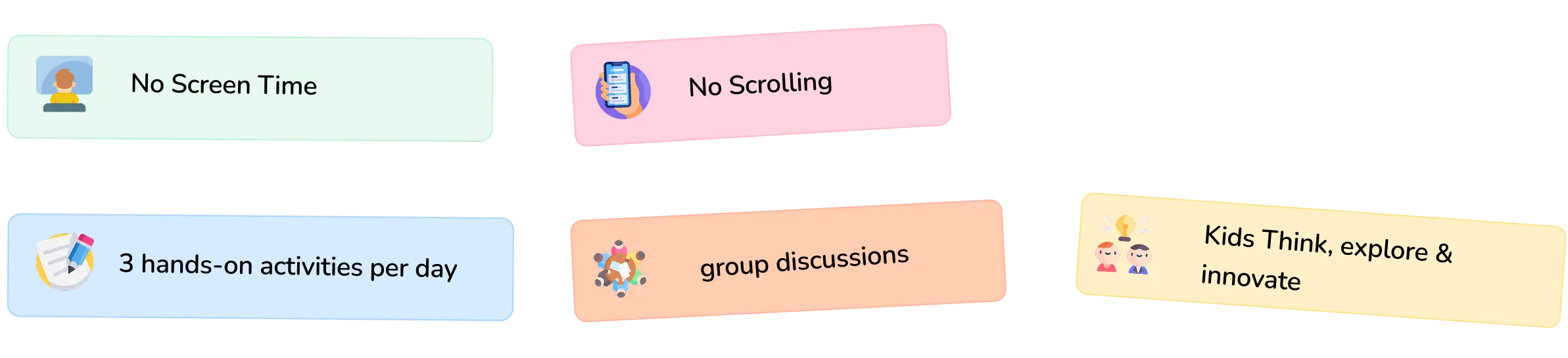 Day-by-day camp schedule overview